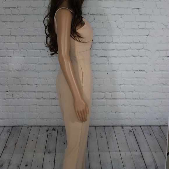 L’Atiste Nude Deep V Sleeveless Jumpsuit - Picture 2 of 3